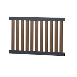 Gartenzaun PVC-Kunststoff Zaunelement gerade 180x85cm