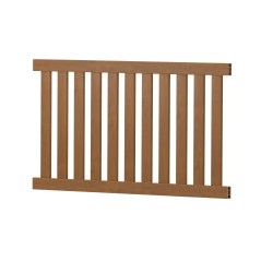 Gartenzaun PVC-Kunststoff Zaunelement gerade 180x85cm