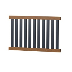 Gartenzaun PVC-Kunststoff Zaunelement gerade 180x85cm