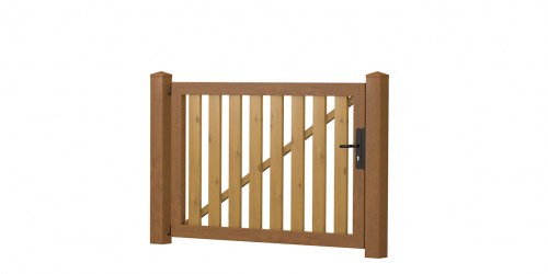 Gartenpforte gerade 90x85cm Golden Oak-Astfichte