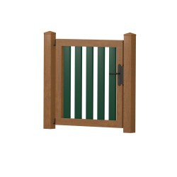 Gartenpforte gerade 92,1x100cm Golden Oak-Moosgrün