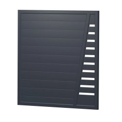Sichtschutz Element Kunststoff Designgitter TYP 2 180cm Anthrazit
