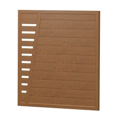 Sichtschutz Element Kunststoff Gerade Designgitter TYP 3 180cm Golden Oak