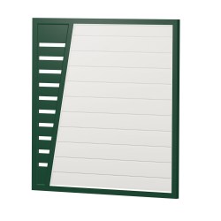 Sichtschutz Element Kunststoff Gerade Designgitter TYP 3 180cm Weiß Grün