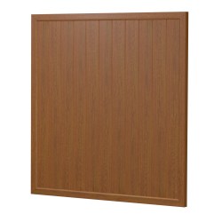 Sichtschutz Element Kunststoff Gerade Dicht 180cm Golden Oak