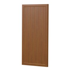 Sichtschutz Element Kunststoff Gerade Dicht 90cm Golden Oak