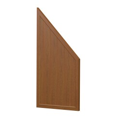 Sichtschutz Element Kunststoff Gerade Dicht Ecke 90cm Golden Oak