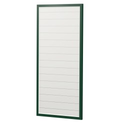Sichtschutz Element Kunststoff Gerade Dicht 120cm Weiß Moosgrün