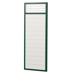 Sichtschutz Element Kunststoff Rhombusgitter 100cm Weiß Moosgrün