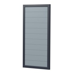 Sichtschutz Element Kunststoff Design Dicht 90cm Grau Anthrazit