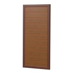 Sichtschutz Element Kunststoff Design Dicht 90cm Golden Oak Nussbaum