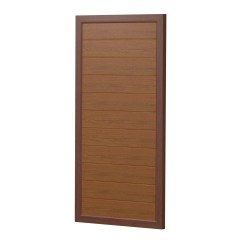 Sichtschutz Element Kunststoff Design Dicht 90cm Golden Oak Nussbaum