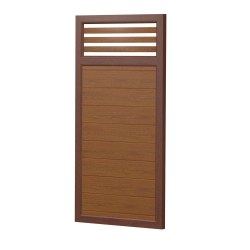 Sichtschutz Element Kunststoff Design Rankgitter 90cm Golden Oak Nussbaum
