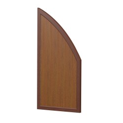 Sichtschutz Element Oberbogen Dicht 90cm Golden Oak Nussbaum