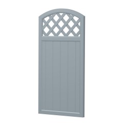 Sichtschutz Element Oberbogen Rankgitter 90cm Grau