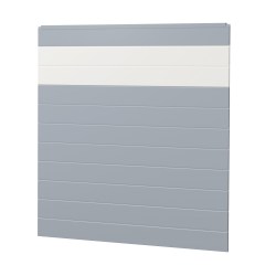 Sichtschutzzaun Kunststoff Bausatz Basicline Grau Weiß