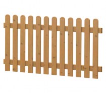 Gartenzaun-Element (Lattenzaun) | PVC-Kunststoff | GERADE - Fichte | BAUSATZ