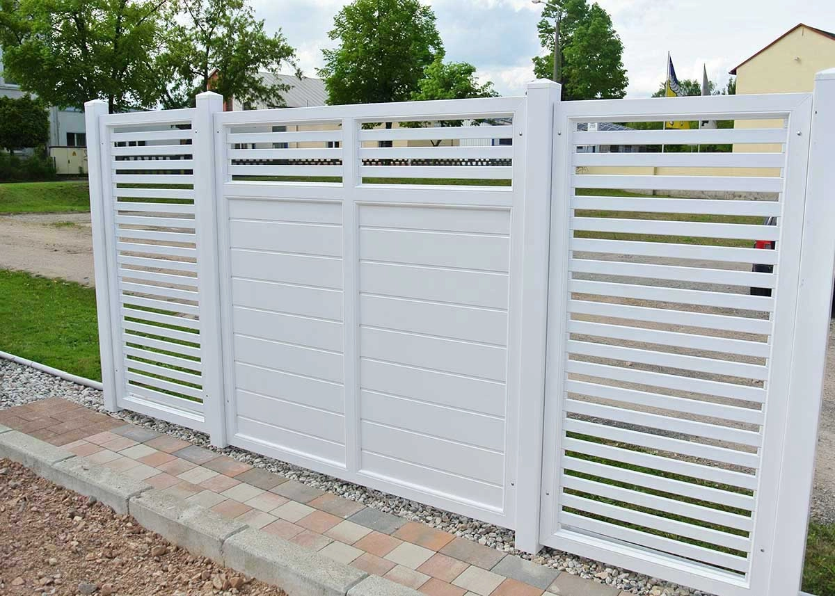 SICHTAFLEX® Design Element 200x200 mit Gitter Weiß